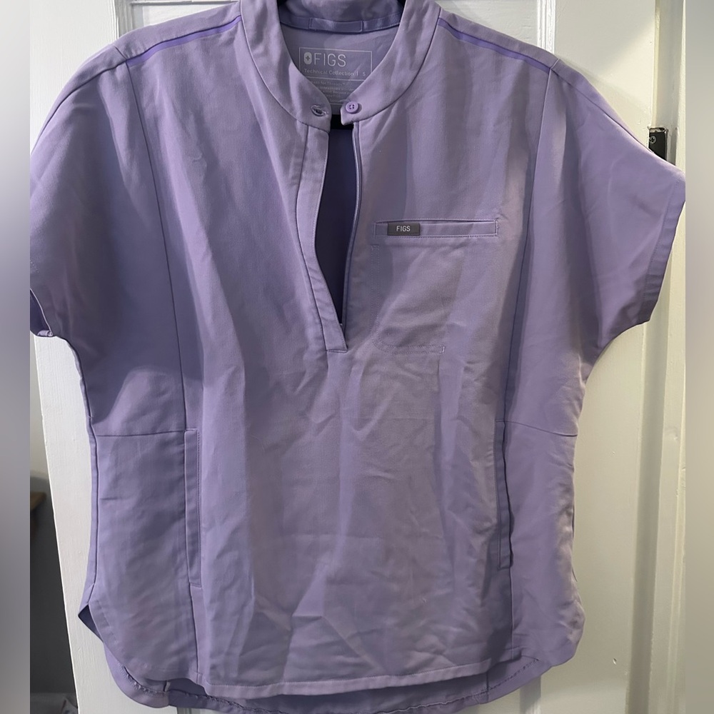 Figs Lilac Technical Collection Blouse